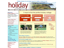 Tablet Screenshot of holidaycottages.cc